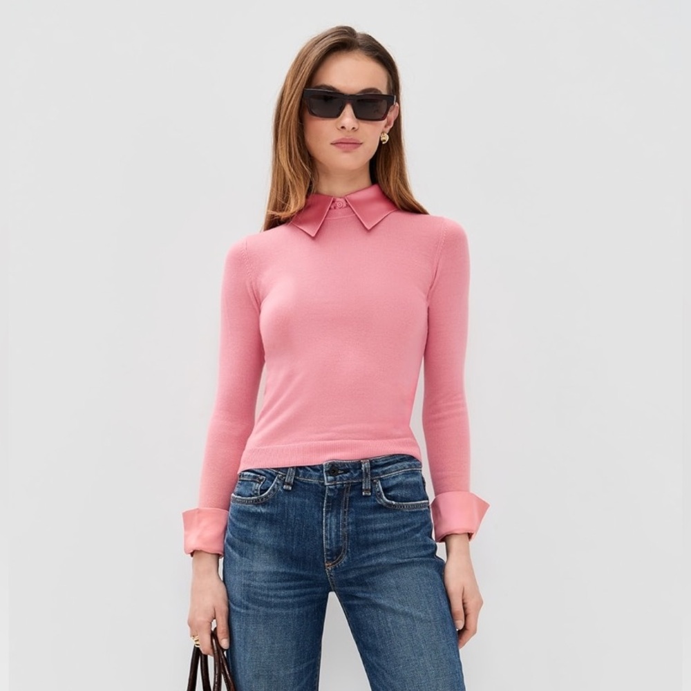 Alice + Olivia Porla Collared Sweater - Picture 3 of 7